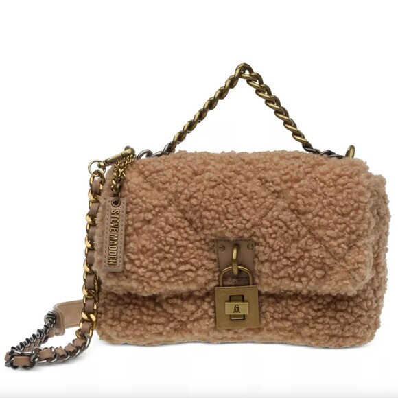 BRAND NEW W/O TAGS * Steve Madden BTerra-G Sherpa Crossbody PRISTINE CONDITION! - Picture 1 of 11